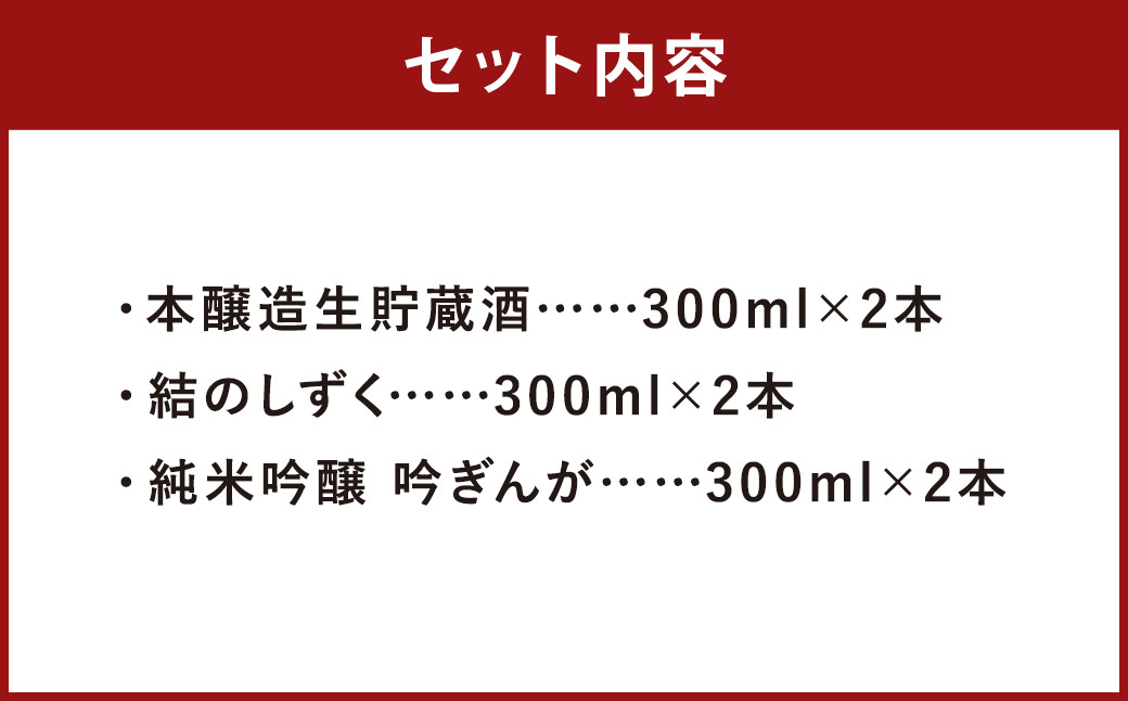 【南部美人】二戸冷酒セット 300ml×6本