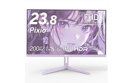 Pixio ゲーミングモニター 23.8インチ FHD 200Hz IPS パープル/紫 PX248WAVEPP | モニター モニター