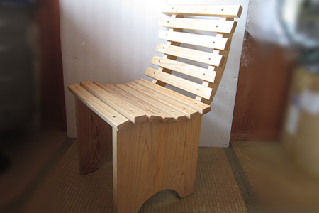 【特許庁 意匠登録済】匠の椅子 1脚【伝統技術が生み出す 確かな技の結晶】【佐賀県産杉100%使用】I-27