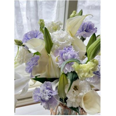 ふるさと納税 筑西市 【2週間毎定期便】季節のお花で束ねた仏花【花瓶用】/Mサイズ全24回 |  | 02