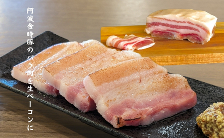 【阿波の金時豚】吊るし焼豚とベーコンのセット（300g 各1個ずつ）　金時豚　国産豚　バラ肉　タレ　高級　ギフト　敬老の日　お歳暮　焼豚　焼豚　焼豚　ベーコン　ベーコン　ベーコン