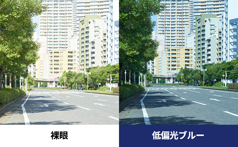 跳ね上げ式/「偏光」前掛けサングラス　天地深めの一般フレーム用　スタンダードタイプ　「BV-21」　レンズカラー：(9)低偏光ブルー