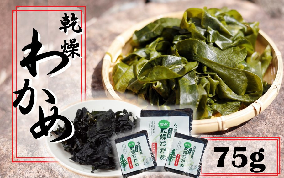 
                  ミネラル豊富な海の野菜！乾燥わかめ75g（18g×3P・7g×3P）_2218R
                