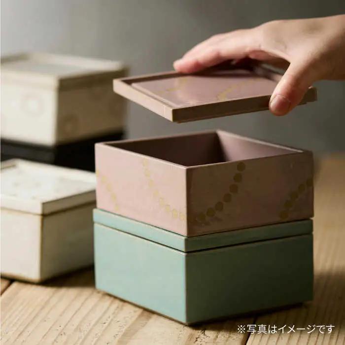 【波佐見焼】陶箱ポン菓子ショコラ 利左ヱ門 波佐見青磁 ブルー /陶箱クッキー 　【HASAMI COOKIES STORE】[UE15]
