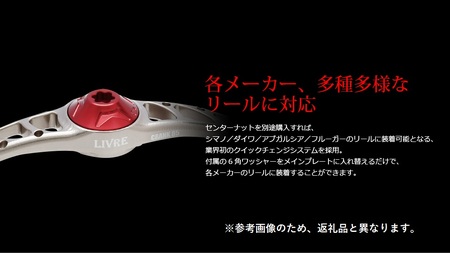 LIVRE リブレ CRANK 85（ダイワB1タイプ）（チタン×ブルー） F25N-016[AMBB187-6]