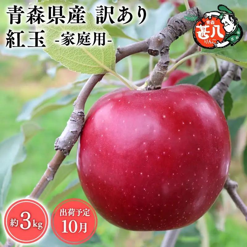 りんご 家庭用　甚八りんご紅玉３kg 【hi-0058-001】