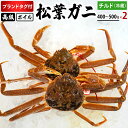 【ふるさと納税】【先行予約】ブランドタグ付高級ボイル松葉ガニ（400g～500gを2枚）OM-23 タグ付き 松葉ガニ 松葉がに かに 蟹 カニ 鳥取県境港 御来屋漁港