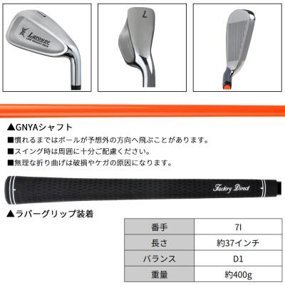 ふるさと納税 東大阪市 [7I/][練習用カーボンシャフト][右利き男性用]GNYA練習用 アイアン 1本 |  | 03