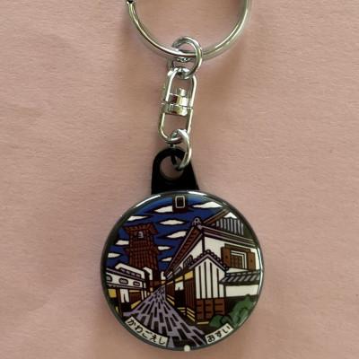 ふるさと納税 川越市 川越市「時の鐘」と「蔵造りの町並み」マンホールのマグネット・バッチ・キーホルダー・コースター　各1個 |  | 02