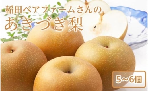 
            稲田ペアファームのあきづき梨（1）【5～6玉入り】【フルーツ 果物 くだもの 食品 人気 おすすめ 送料無料】
          