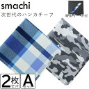 【ふるさと納税】smachi(スマチ) ノンアイロンハンカチ メンズ 2枚 Aセット【VB01441】