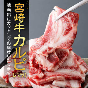 【令和7年12月発送】【訳あり】 宮崎牛カルビ焼肉＆塩だれ牛タン　計700g 【 肉 宮崎牛 カルビ 牛肉 牛たん たん 厚切り 塩ダレ 塩だれ タン 味付き BBQ 焼肉 焼き肉 焼くだけ おかず 