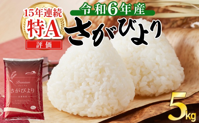《10営業日以内発送》 令和6年産 さがびより（精米）5㎏【B-1105-AS】