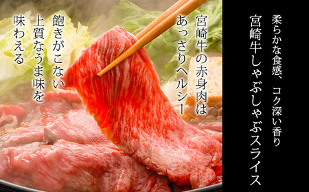 日本一美味しい黒毛和牛「宮崎牛」のサイコロステーキ・スライスセット 650g しゃぶしゃぶやすき焼きでおいしいブランド牛 TF0722-P00020