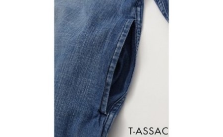 【SIZE:FREE】T-ASSACレディースデニムシャツ「DENIM SH LONG/LIGHT INDIGO」