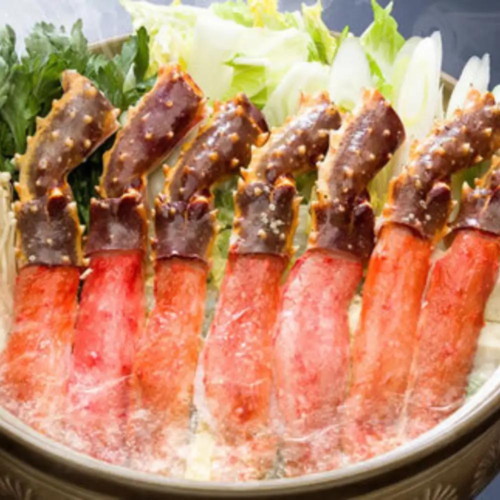 【ふるなびWEEK対象】生冷凍 本タラバガニ ポーション 脚 むき身 1kg 【生食可・お刺身OK 】（北海道・ロシア産） ABB001