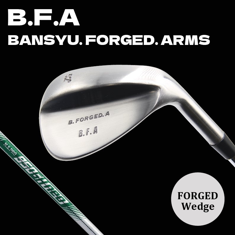 
            【選べるロフト角】軟鉄鍛造ウェッジ「B.FORGED.A」ノーメッキ仕様　085FA01N.
          