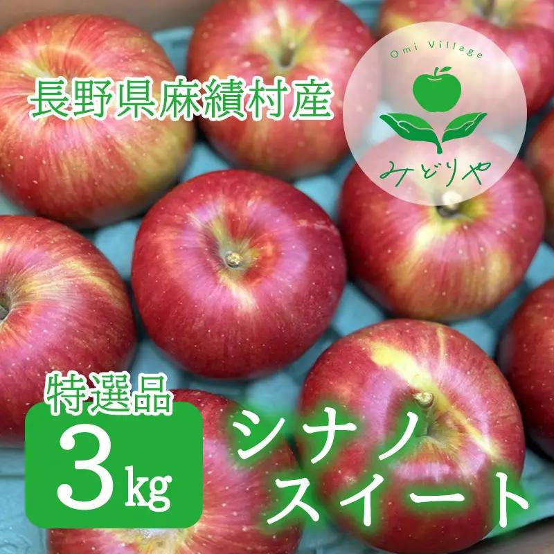 【2026年 先行予約 令和8年産】長野 麻績村 りんご 期間限定 特選品 3kg ギフト 自宅用 贈り物 自宅用にも ギフトにも 堤 みどりや シナノスイート 産地直送 新返礼品