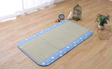 寝汗対策 ベビーマット（70cm×120cm） 【ブルー】