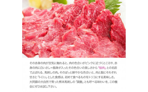 希少な純国産【熊本肥育】2年連続農林水産大臣賞受賞の絶品馬刺し！熊本こだわり霜降り馬刺し750g【50g×15セット】タレ付き(10ml×8袋)《2027年1月上旬-3月末頃出荷》