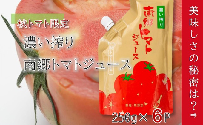 
濃い搾り　南郷トマトジュース　6パック [№5633-0156]
