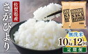 【ふるさと納税】＜定期便・全12回＞ 令和6年産 特A評価 『 無洗米 さがびより 10kg 』／米 お米 返礼品 飯 ごはん 弁当 銘柄米 白米 県産米 佐賀県産 国産米 精米 ブランド米 おにぎり 国産 食品 人気 おすすめ ふるさと納税米 新米 精白米 主食 ご飯 kg