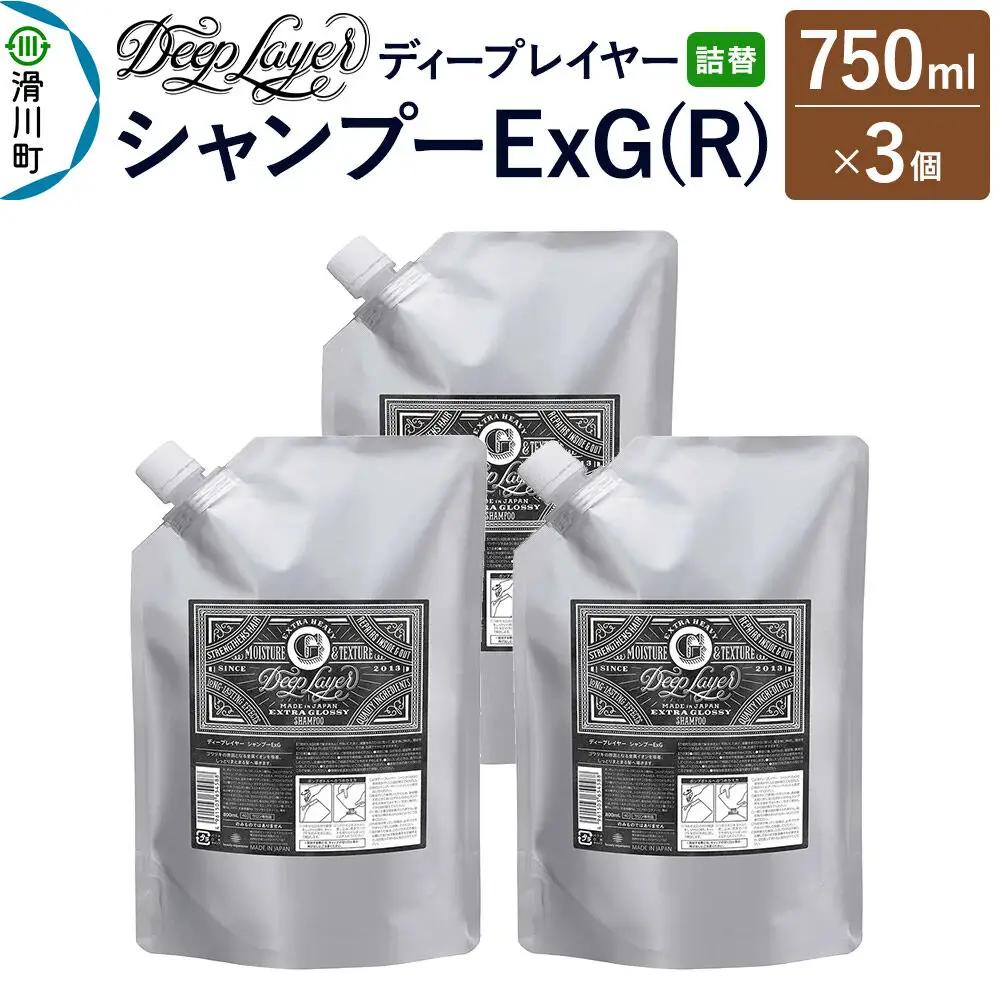 DeepLayer ディープレイヤー シャンプー ExG (R) 【詰替】 750mL×3個