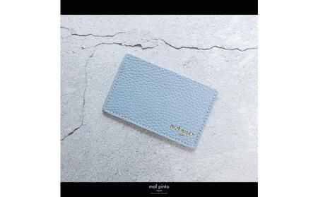 maf pinto (マフ ピント) カードケース 1枚 免許証 マイナンバーカード 薄型 スリム ライトブルー ADRIA LINE レザー 本革 日本製