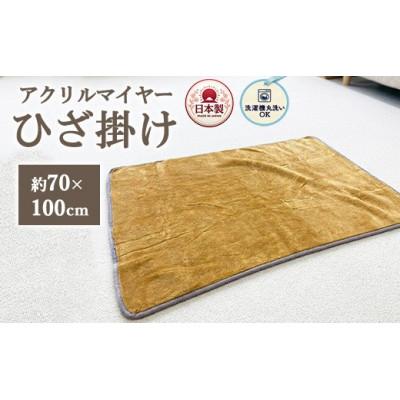 ふるさと納税 泉大津市 洗濯機OK　あったかアクリルマイヤーひざ掛け　約70×100cm