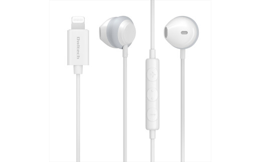 iPhoneで手軽に音楽鑑賞　Lightning接続イヤホン OWL-EPLT02シリーズ OWL-EPLT02-WH ホワイト