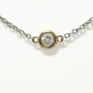 PT850/K18ピンクゴールド「2カラット」ステーションダイヤネックレス【2ct-90-5】