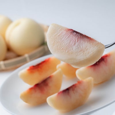 ご家庭用　白桃(晩生種)　 約1.5kg(5～6玉)【配送不可地域：離島】
