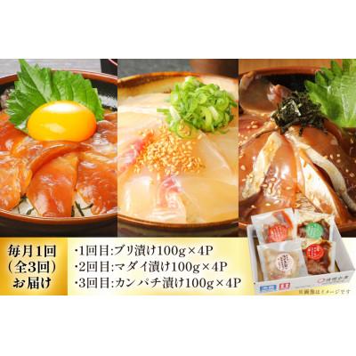 ふるさと納税 日向市 【毎月定期便】 海鮮丼 海鮮漬け丼 食べ比べ 全3回 |  | 01