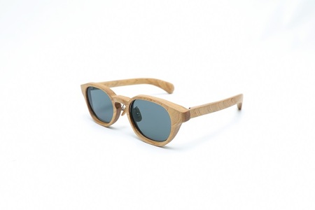 1100-91-01 「FUJI HINOKI MADE eyewear」 サングラス一式 (ケース・スタンド付き)