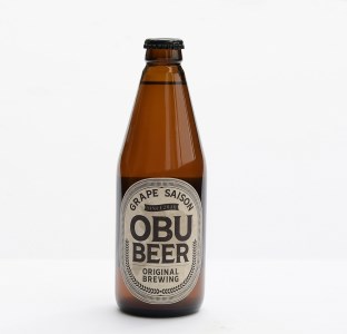 【８月発送】巨峰を使ったすっきりな味わいのクラフトビールOBUBEER 3本と大府産巨峰１キロのOBUセット // ビール ビールセット