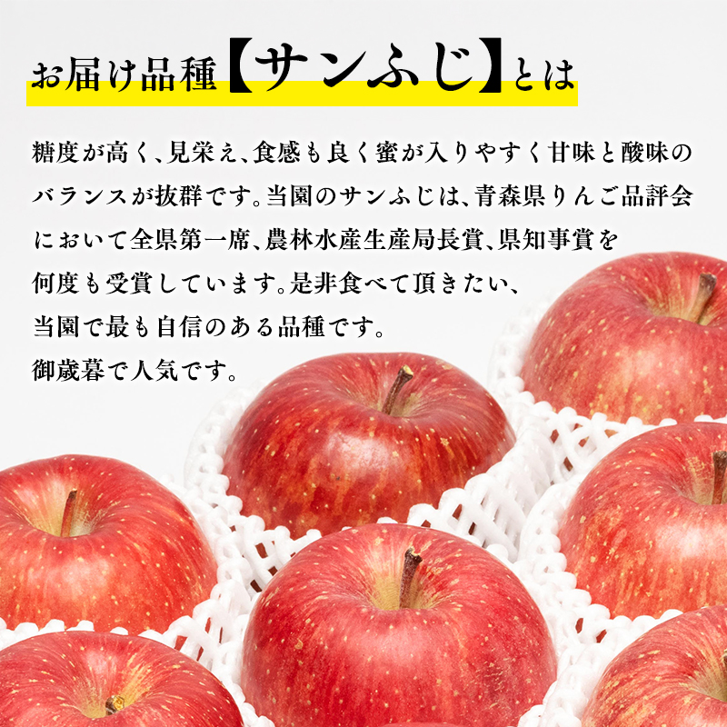 【12月発送】親子三代最高位の贈答用サンふじ・王林約10kg【全国ふじコンテスト最高賞受賞農園・平川市広船産りんご】