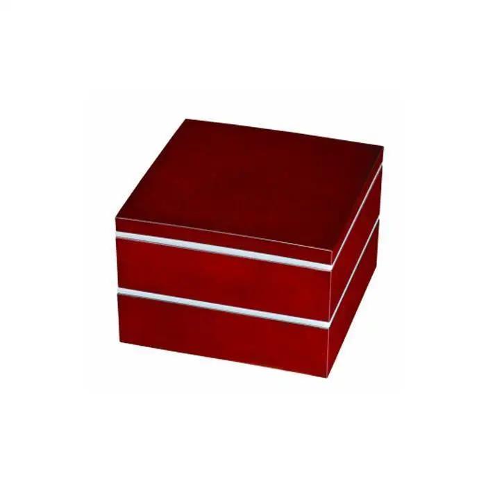 二段重箱 ななこ塗り お重 紀州漆器【YG8】