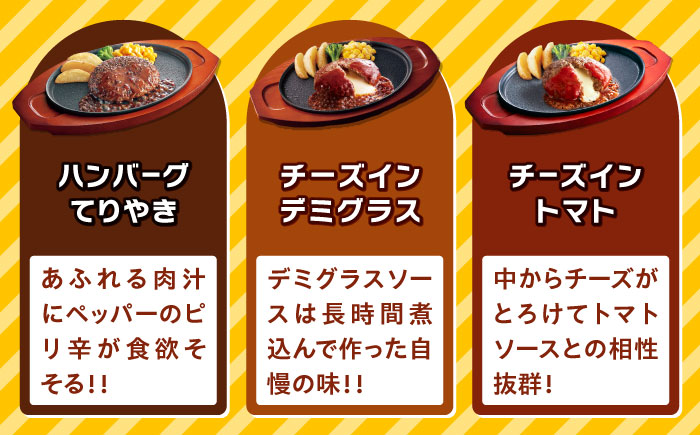 【先行予約】【全3回定期便】【人気No.1！】ジョイフル ハンバーグ スペシャル 詰め合わせ 3種 14個 セット【2025年5月中旬以降順次発送】《築上町》【株式会社　ジョイフル】 [ABAA057