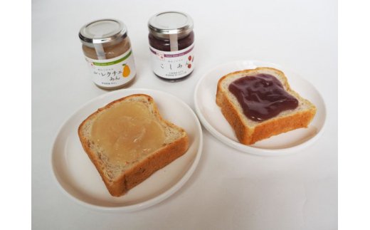 『朝食に！』食パンにあんこジャムを塗って。お好みで一緒にバターをのせても。