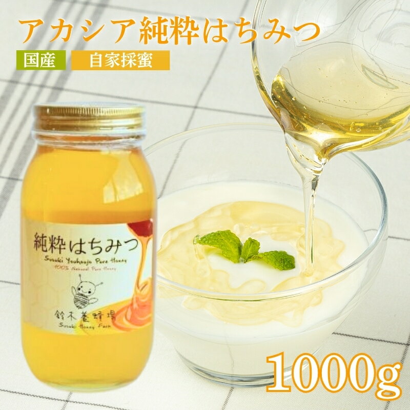 【ふるさと納税】アカシア純粋はちみつ1,000g