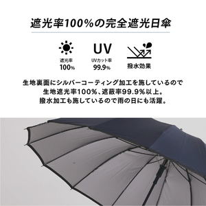 日傘 メンズ 完全遮光 日本製 16本骨 晴雨兼用 黒色 株式会社オカモト 山口県 防府市 H11 日傘 メンズ 完全遮光 16本骨 晴雨兼用 遮熱 UVカット 日本製 老舗 丈夫 耐風