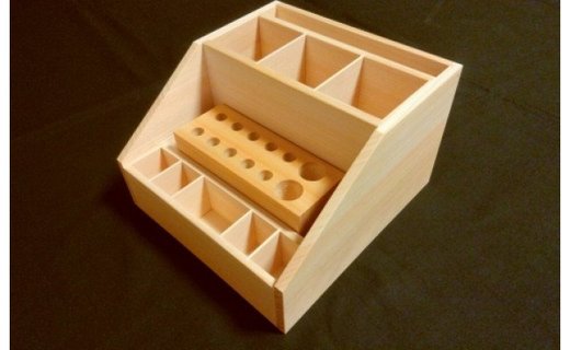 【ふるさと納税】小物収納BOX ”お役に立ちます”≪木製 桧 ヒノキ ひのき インテリア アクセサリー 収納 整理 小物≫☆月間MVPふるさと納税賞 第1号（2020年10月）・SDGs未来都市亀岡