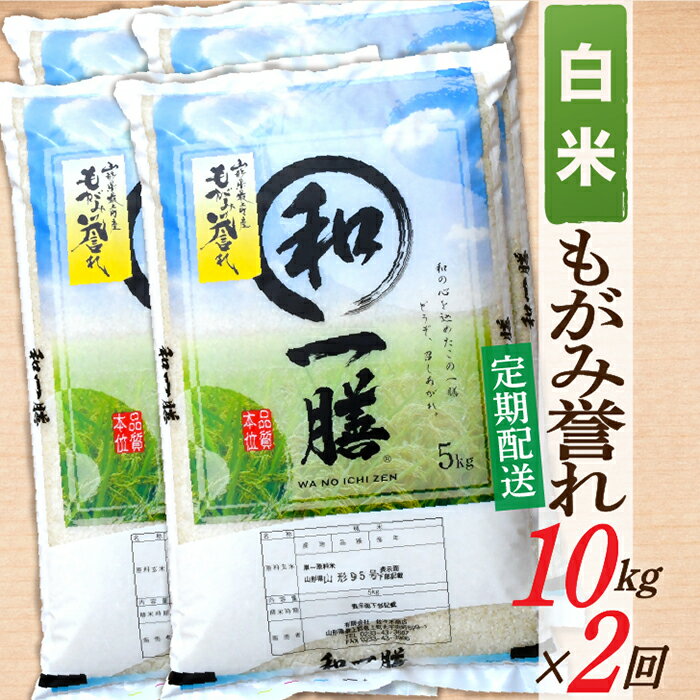 【ふるさと納税】【定期便】【白米】 令和7年産 もがみ誉れ 10kg (5kg×2) 2回配送