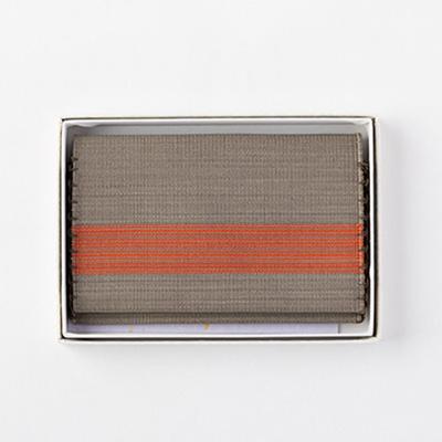 ふるさと納税 大山崎町 「手織りつづれ」カードケース(緑茶染め) |  | 03