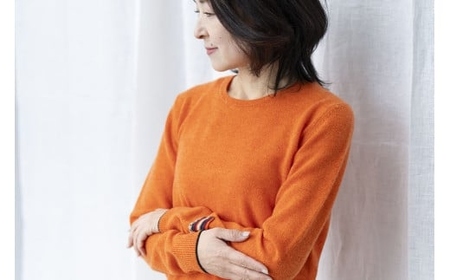 カシミヤ ニット セーター 女性用サイズ:L(40)カシミヤ カシミヤ カシミヤ (キャロット)≪白田のカシミヤ≫ 