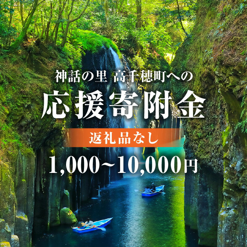 【ふるさと納税】【寄附額はお選びいただけます】神話の里 高千穂町への応援寄附金（返礼品なし） 宮崎県 高千穂町
