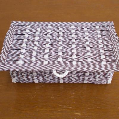 ふるさと納税 紋別市 ランドリーボックス・マスクケース付(茶&白) |  | 02