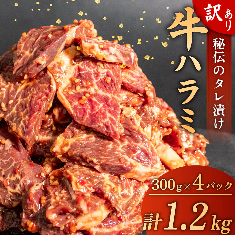 味付けハラミ 1.2kg (300g×4パック)  SNM003