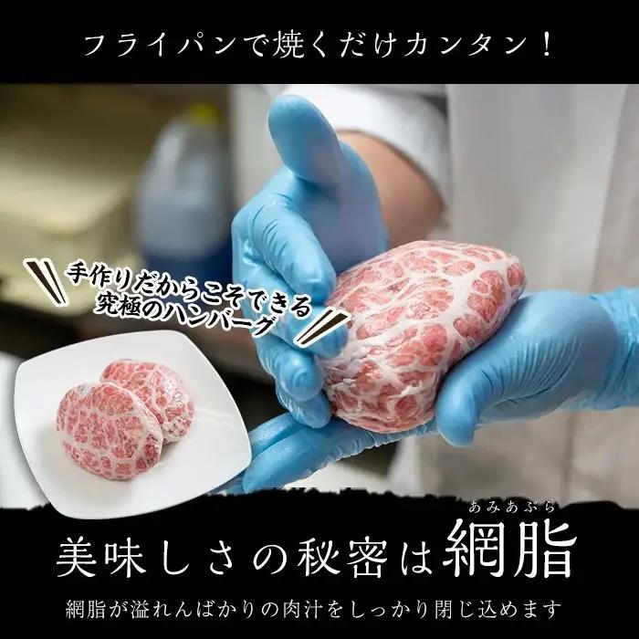 i245 ＜訳あり＞鹿児島県産！黒毛和牛の究極の手ごねハンバーグ(100g×10個) 訳あり ハンバーグ 牛肉 黒毛和牛 100％ 国産 冷凍配送 おかず小分け 手ごねハンバーグ 安心安全 簡単調理 