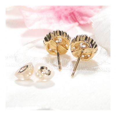 ふるさと納税 韮崎市 ピアス K18YG イエローゴールド ダイヤモンド 0.7ct  フラワー【f217-k18yg】 |  | 03